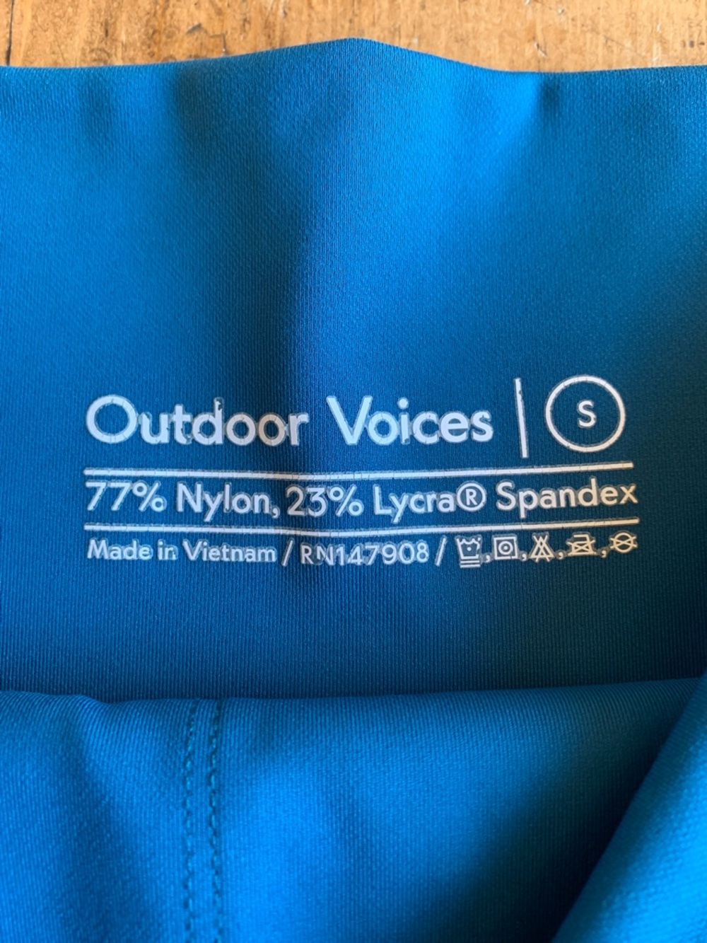 Outdoor Voices Teal Bike Shorts - Picture 2 of 16